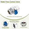 Water Flow Control Valve 1 Pcs G1 2 Shower Head Shut Off Brass Pressure Regulator For Or Bidet Spray Silver Blue
