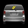 West Virginia State Shaped Gadsden Flag Windshield Sticker Self Adhesive Vinyl Wv Fa 