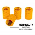 Sasquatch Bigfoot Jungle Valve Stem Caps For Tire Rim Wheel Aluminum Yellow