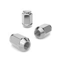 20pc Silver Chrome Bulge Lug Nuts Metric 12x1 25 Threads Conical Cone Taper Acorn Seat Closed End 1 4 Length Installs With 19mm