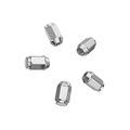 20pc Silver Chrome Bulge Lug Nuts Metric 12x1 25 Threads Conical Cone Taper Acorn Seat Closed End 1 4 Length Installs With 19mm
