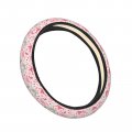 Dujiea Pink Whales Elastic Stretch Steering Wheel Cover Anti-slip And Durable Car Accessories For Women Men 15 Inch Universal
