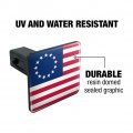 Betsy Ross 1776 American Flag Tow Trailer Hitch Cover Plug Insert