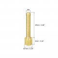 Uxcell Knurled Thumb Screws M4x25mm Flat Brass Bolts 7mm Dia Grip Knobs Fasteners For Pc Electronic Mechanical 8pcs