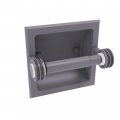 Allied Brass Pg-24cd Pacific Grove Collection Recessed Dotted Accents Toilet Paper Holder Matte Gray 