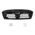 Front Bumper Upper Lower Grille Assembly Sport Grill Gloss Black Replacement For Forester 2022 2023 2024