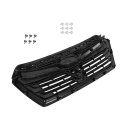 Front Bumper Upper Lower Grille Assembly Sport Grill Gloss Black Replacement For Forester 2022 2023 2024