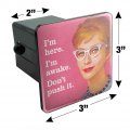 I M Here Awake Don T Push It Funny Humor Tow Trailer Hitch Cover Plug Insert