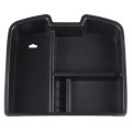 Center Console Organizer Tray For Chevrolet Silverado Tahoe Suburban Avalanche And Gmc Sierra Yukon 2007 To 2014 Black With 3 