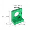 X Autohaux 4pcs 15mm Universal Dia Hole Chain Adjuster Block Tensioner Green Metal For Motorcycle