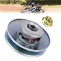 Kt196 Go Kart Clutch Driven Pulley 16mm Bore For Coleman Minibike Drive Shaft 30 Series Torque Converter With Mounting Lock Nut 