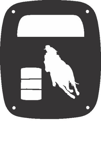 Jeeptails Barrel Racer Tail Lamp Light Covers For Jeep Wrangler Tj And Yj Black Set Of 2