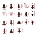 Retainer Clips Kit 415pcs Plastic Car Suv Trim Bumper Push Panel Fastener Body With Contain Box Assortment