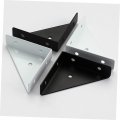 Gleavi 8 Pcs Corner Protector Joint Fastener Brackets Furniture For Braces Metal Shelves Triangular Bracket White Iron Shelf