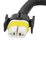 2 Pcs Car Truck H11 Fog Light Male To Female Harness Adapter Socket 