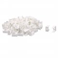 Pvc Household U Shaped Water Supply Pipe Hose Holder Clamps Clips 100 Pcs White 