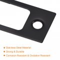 Uxcell Door Strike Plate 2pcs 57mm X 25 5mm 201 Stainless Steel Latch Deadbolt For Frame Jamb Black