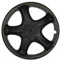 14 In Hubcap Wheel Covers Durable Abs Plastic And Carbon Steel Ring Heat Impact Resistant Fits Most Vehicle Brands Set Of 1
