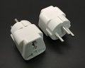 2 Pack Tekit Israel Power Converter Exclusive Travel Adapter Socket Universal To International Outlet Plug Wall White