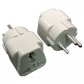 2 Pack Tekit Israel Power Converter Exclusive Travel Adapter Socket Universal To International Outlet Plug Wall White