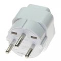 2 Pack Tekit Israel Power Converter Exclusive Travel Adapter Socket Universal To International Outlet Plug Wall White