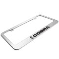 Ford Mustang Cobra In 3d On Mirror Chrome Metal License Plate Frame Official Licensed