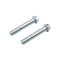M12 Hex Head Flange Bolt 25 Pitch Class 8 Zinc Plated 1 X 70 Fine Thread Partially Threaded Steel Set 2 Piece Silver 