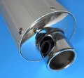 Exhaust Canister Gy6-50 Qmb139 49cc Chinese Scooter Motors Length 14 5 Od 113mm Bolts C C 68mm