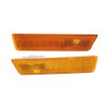 Side Marker Lights Front Driver And Passenger Pair For Dodge Challenger 2008 To 2014 Amber Lens Capa Certified 