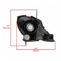Caltric Left Headlight Assembly Compatible With Yamaha Wolverine 350 Yfm350x 2006-2009