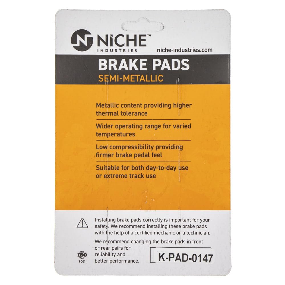 Niche Rear Left Brake Rotor Pad Semi Metallic Kit For Honda 3c5-25805-00-00