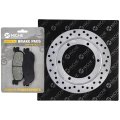 Niche Rear Left Brake Rotor Pad Semi Metallic Kit For Honda 3c5-25805-00-00
