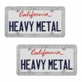 Bdk Heavy Duty Rust-proof Chrome Plated Stainless-steel Metal Diamond License Plate Frame Universal Size For Car Truck Suv Pack 