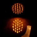 4 In 24 Led Round Trailer Tail Light Amber Clearance Side Marker Waterproof Surface Mount For Freightliner International 
