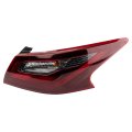 Tail Light Replacement Passenger Side Outer Smoked Lens For 2017-2018 Nissan Altima Sedan 