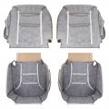 Carbhub Leather Seat Cover Tan For Chevy Silverado Tahoe 1995-1999 Driver Passenger Bottom Top