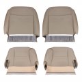 Carbhub Leather Seat Cover Tan For Chevy Silverado Tahoe 1995-1999 Driver Passenger Bottom Top