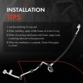 A-premium A C Liquid Line Hose Without Orifice Tube Compatible With Audi A4 2002-2003 1 8l Quattro 3 0l Condenser To Evaporator