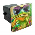 Summertime Vacation Frog Tow Trailer Hitch Cover Plug Insert