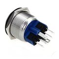 Werfamily 22mm Momentary Push Button Switch 1no 1nc Spdt On Off Waterproof Stainless Steel Metal Round With White Led Angel Eye
