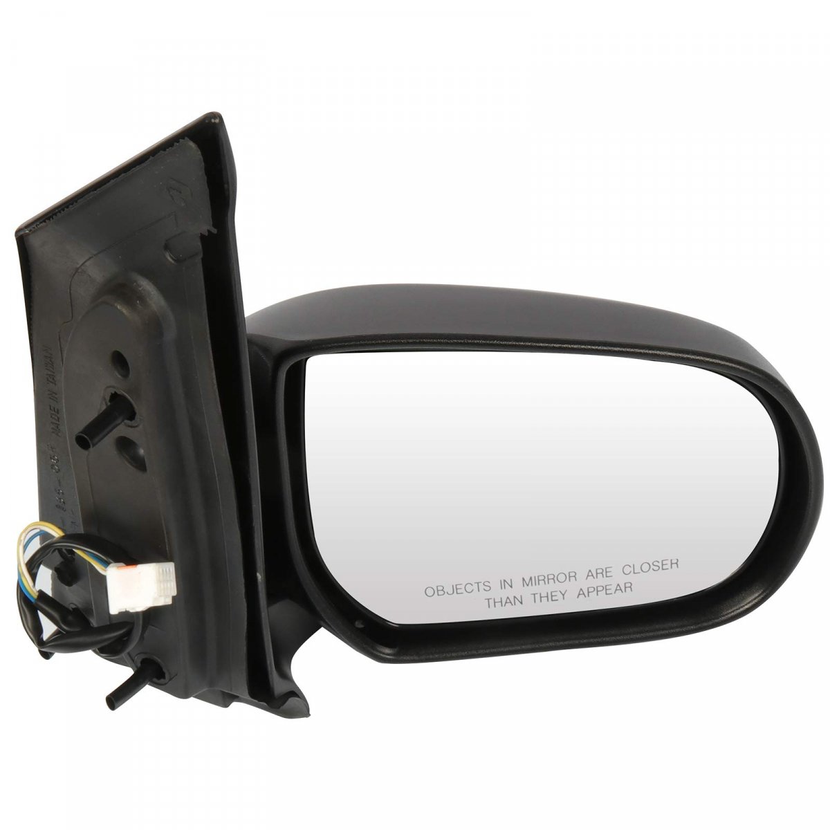 Passenger Side View Mirror For 2000-2004 Mazda Mpv Black Textured Power Manual Folding Abs