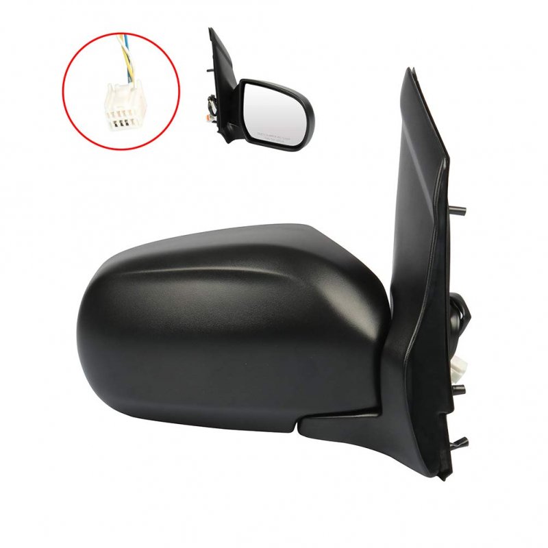 Passenger Side View Mirror For 2000-2004 Mazda Mpv Black Textured Power Manual Folding Abs