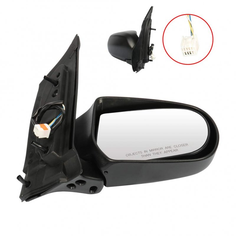 Passenger Side View Mirror For 2000-2004 Mazda Mpv Black Textured Power Manual Folding Abs