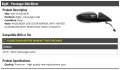 Right Passenger Side Mirror Heated With Blind Spot Detection Compatible 2019-2022 Volkswagen Jetta