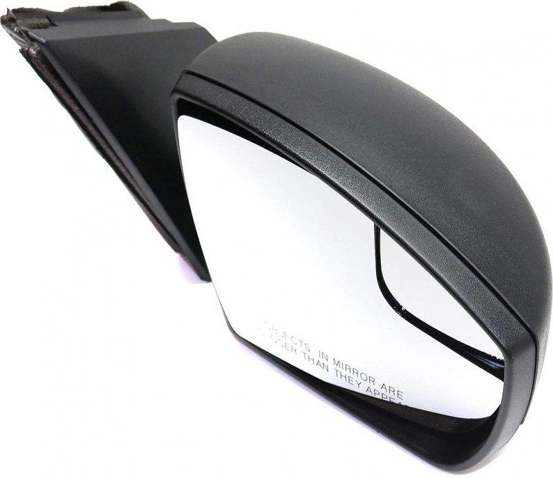 Kool Vue Mirror For 2012-2014 Ford Focus Passenger Side Manual Folding Textured Black With Blind Spot Glass Power