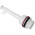 Specialized White Flush Valve Replacement For 211-1112 Mansfield Toilet Tanks Plastic Rounded Body Tower Type Easy To Install