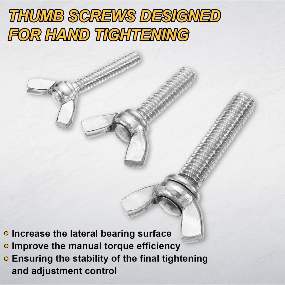 5pcs 5 16-18 X 1-1 2 Wing Butterfly Screw Bolts 304 Stainless Steel Machine Fastener Thumb Hand Screws For Electronic Equipment