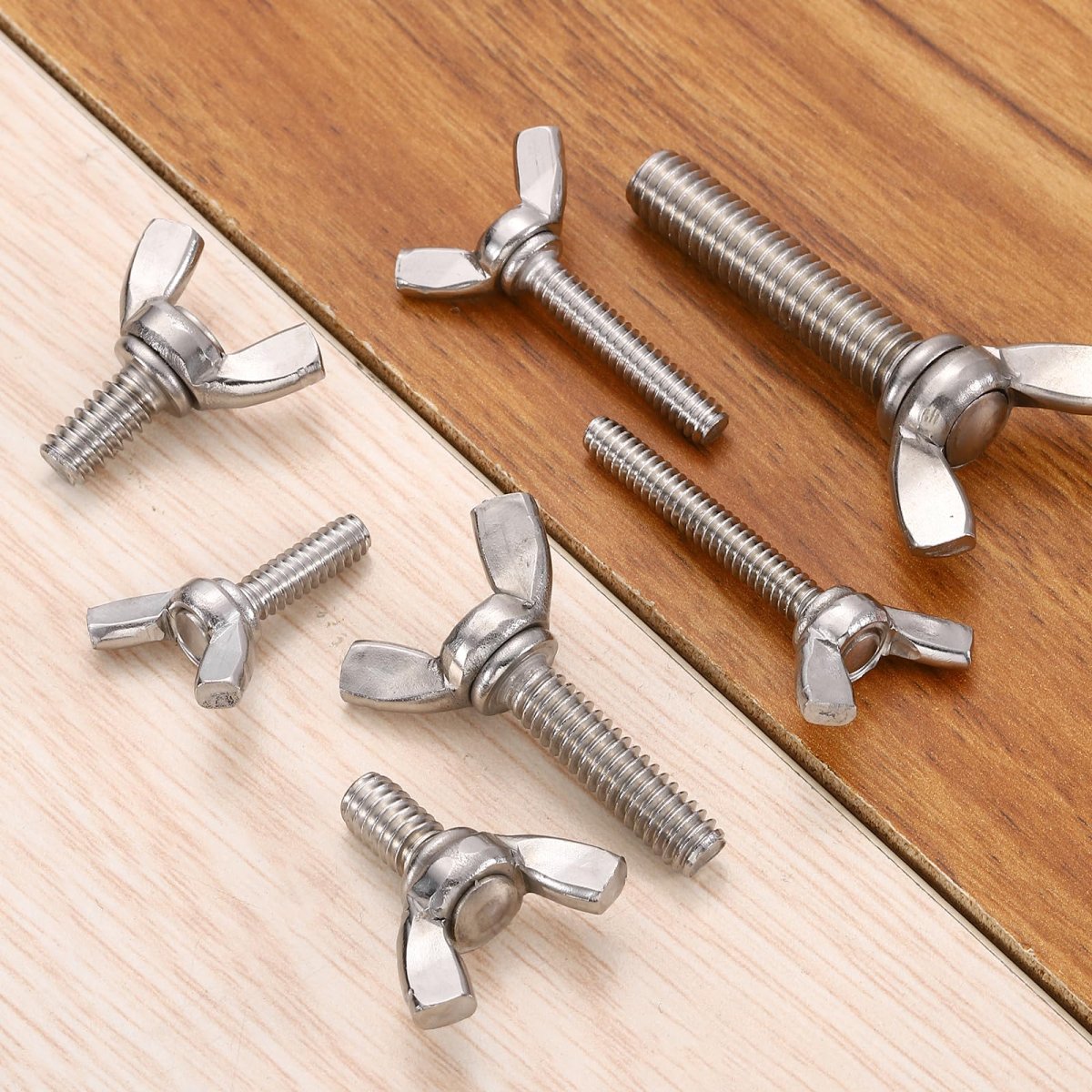 5pcs 5 16-18 X 1-1 2 Wing Butterfly Screw Bolts 304 Stainless Steel Machine Fastener Thumb Hand Screws For Electronic Equipment