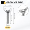 5pcs 5 16-18 X 1-1 2 Wing Butterfly Screw Bolts 304 Stainless Steel Machine Fastener Thumb Hand Screws For Electronic Equipment