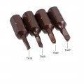 Uxcell Triangular Bits Set 4-in-1 1 4 Inch Hex Shank Magnetic Ta18 20 23 27 Screwdriver 25mm Length S2 Screw Driver Bit